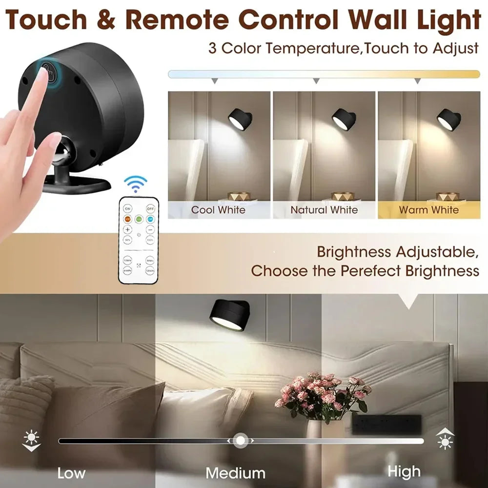 Modern Wireless LED Wall Light