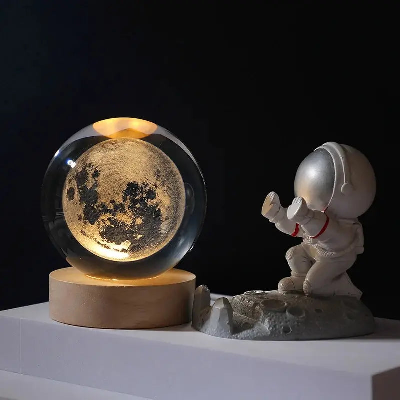 Solar System Crystal Lamp