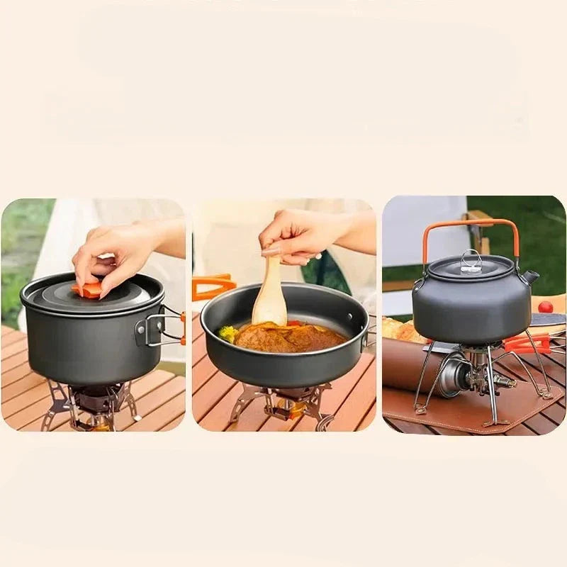 Portable Cookware Set for Outdoor Activities