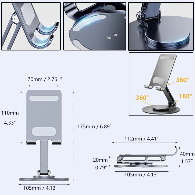 360° Cell Phone and Tablet Support