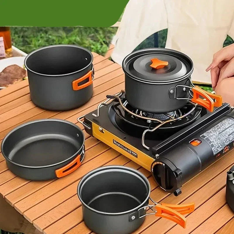 Portable Cookware Set for Outdoor Activities