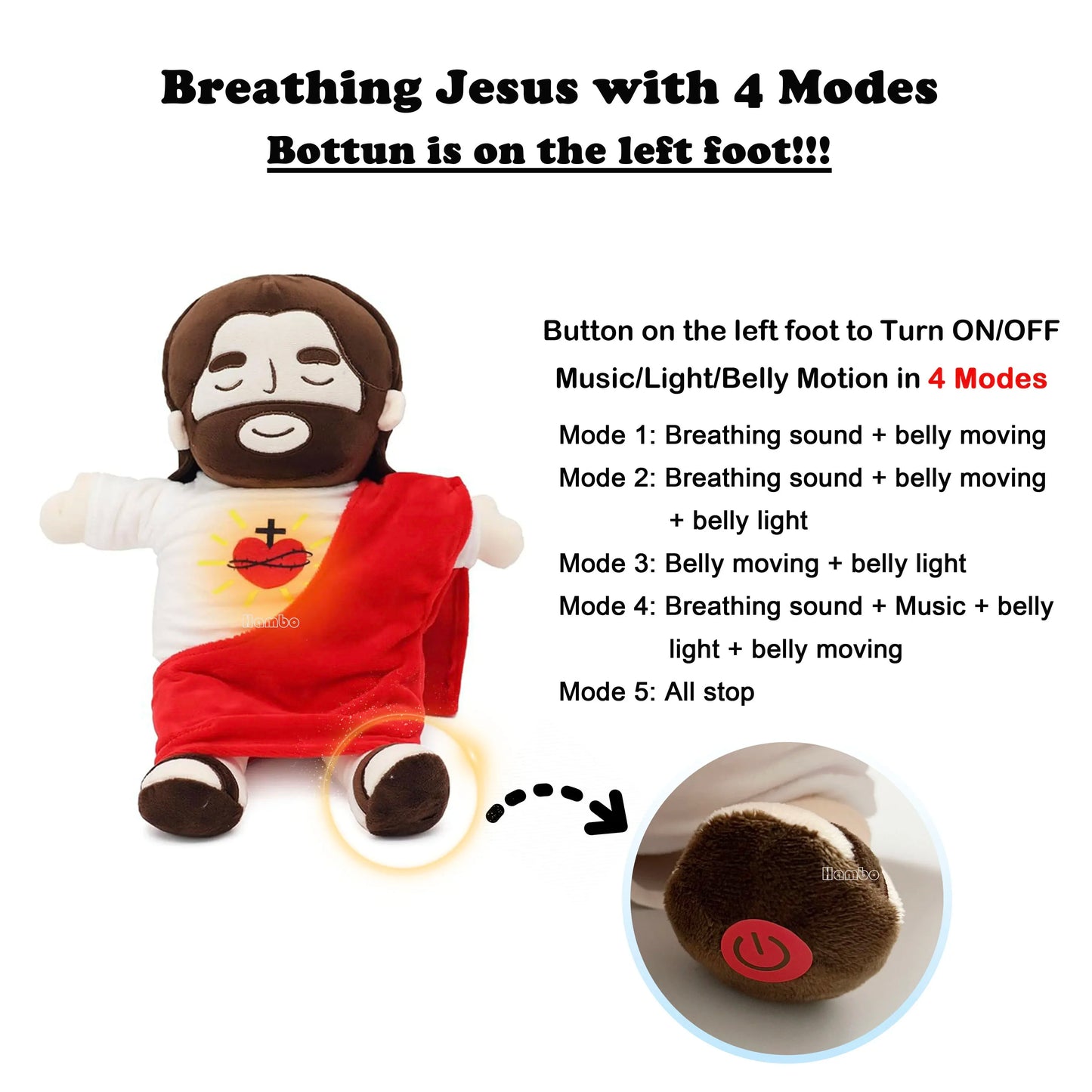 Anxiolytic Jesus Plush Toy
