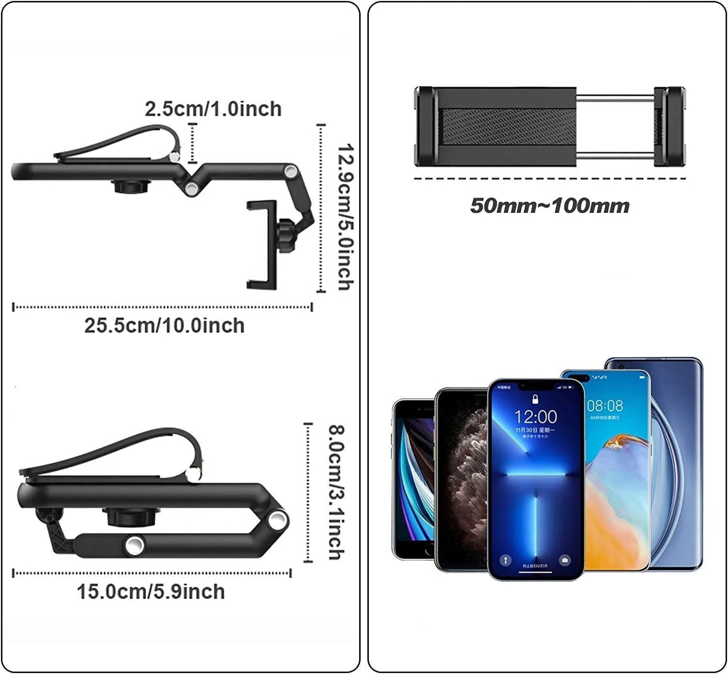 Multi-Angle Car Cell Phone Holder V2