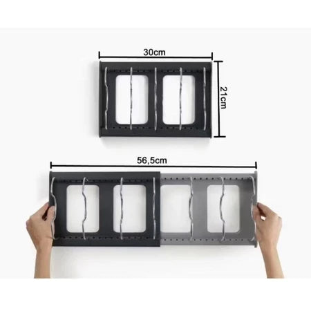 Expandable Pot and Lid Organizer Support