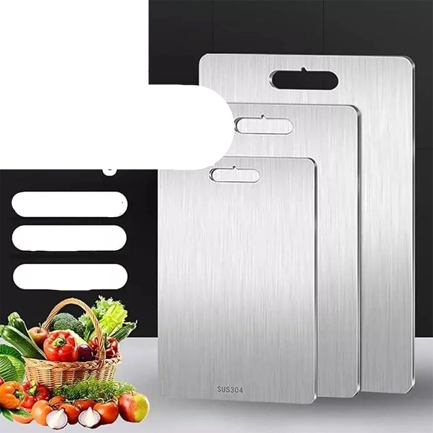 Antibacterial Stainless Steel Chopping Board