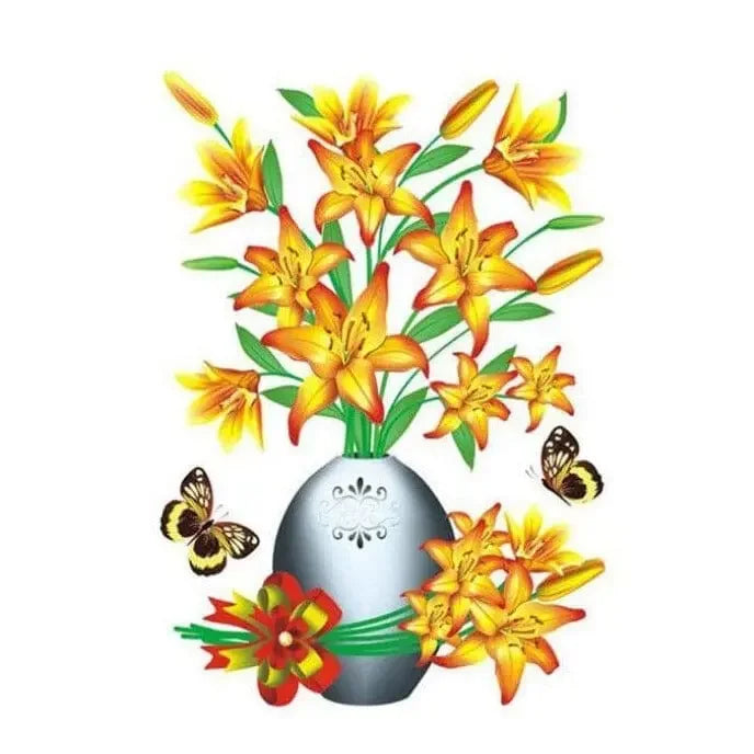 3D Flower Sticker