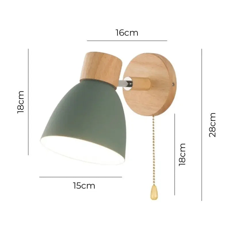 Wooden Wall Light
