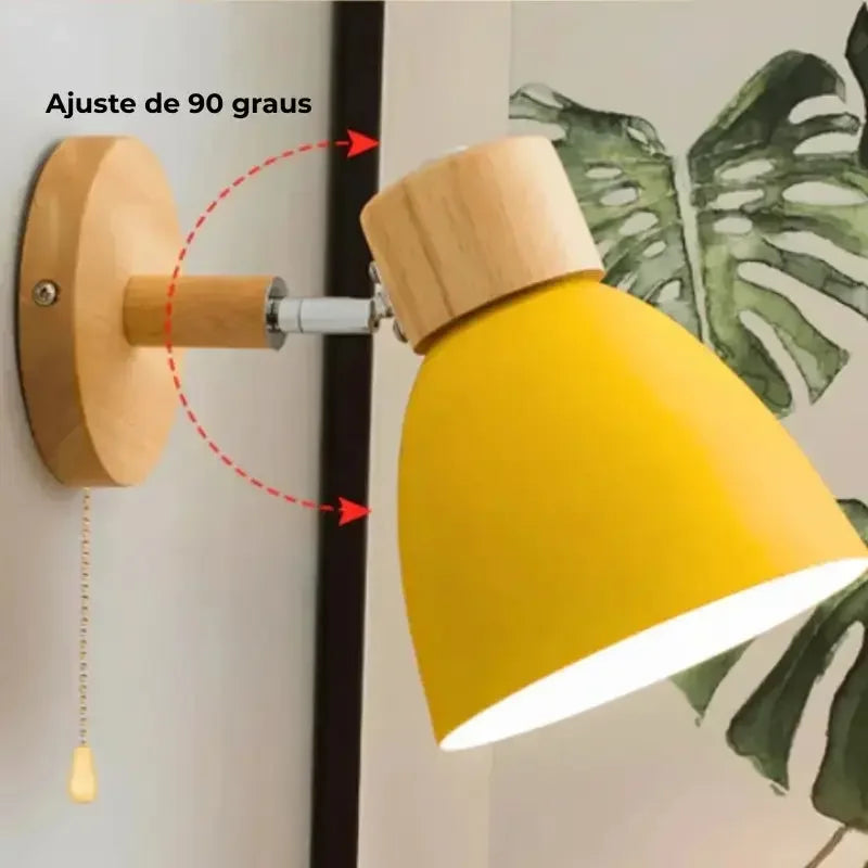 Wooden Wall Light