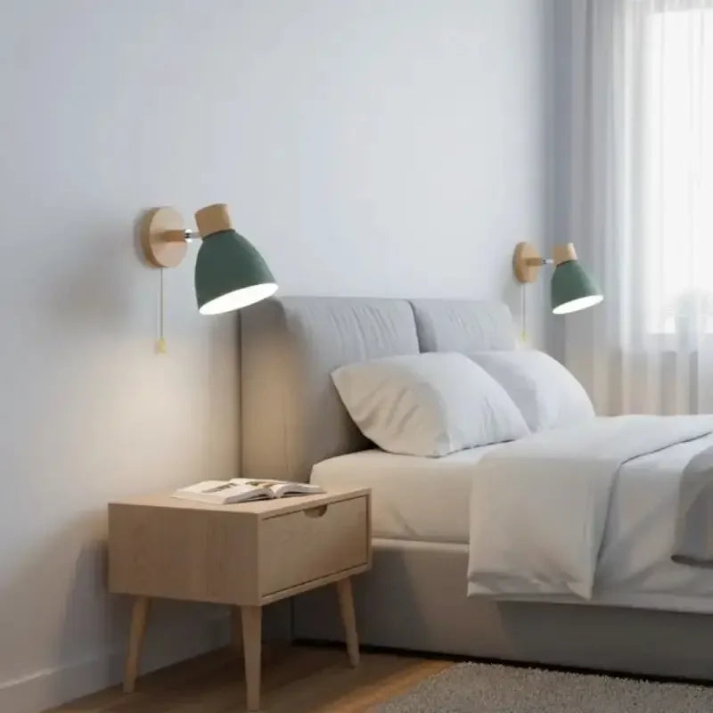 Wooden Wall Light