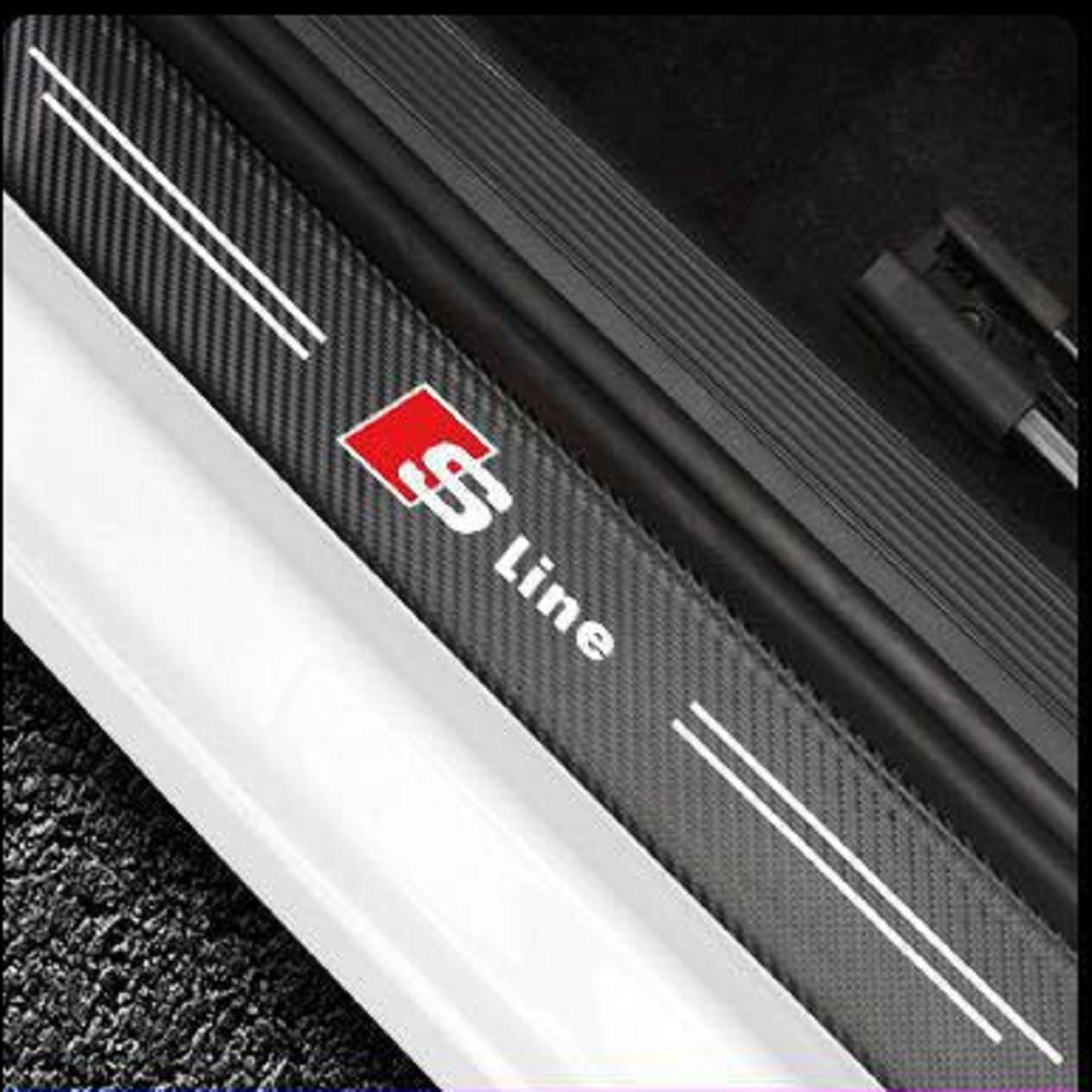 Car Door Sill Carbon Sticker Kit