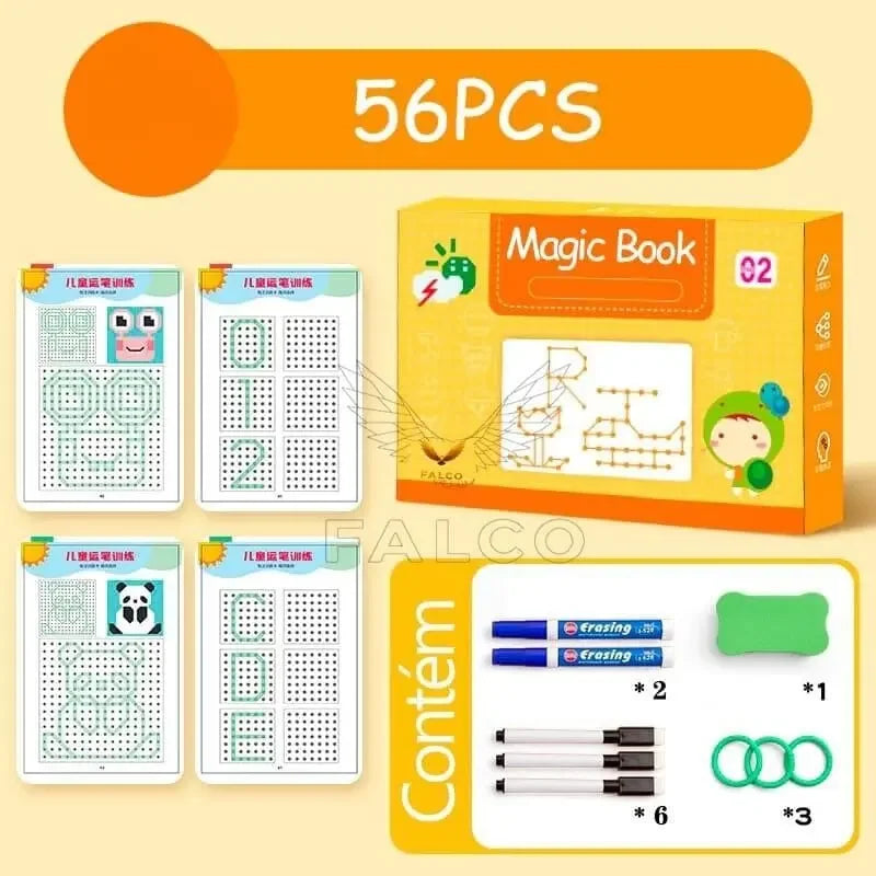 Children's Trace and Drawing Notebook with Erasable Ink