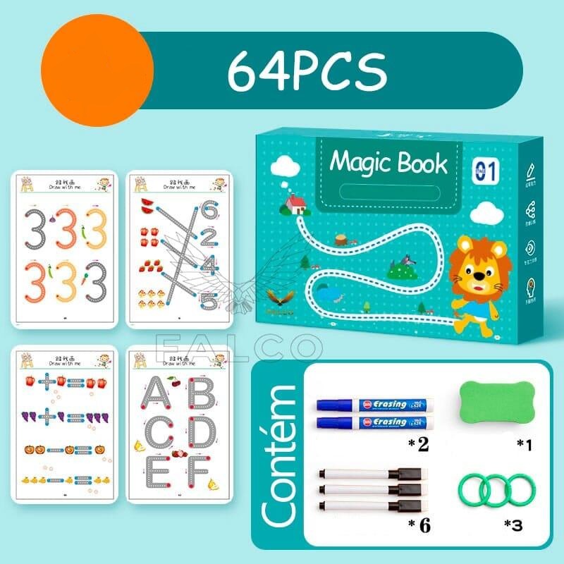 Children's Tracing and Drawing Notebook with Erasable Ink