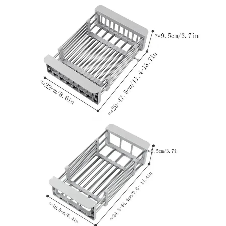 Retractable Stainless Steel Drainer