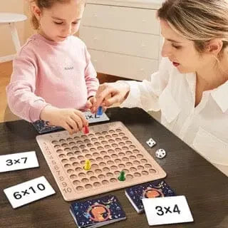 Montessori Wooden Multiplication Board Game