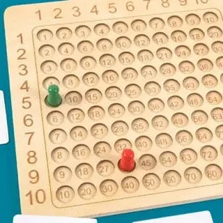 Montessori Wooden Multiplication Board Game