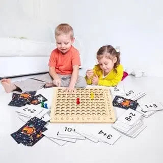 Montessori Wooden Multiplication Board Game