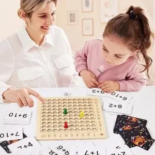 Montessori Wooden Multiplication Board Game