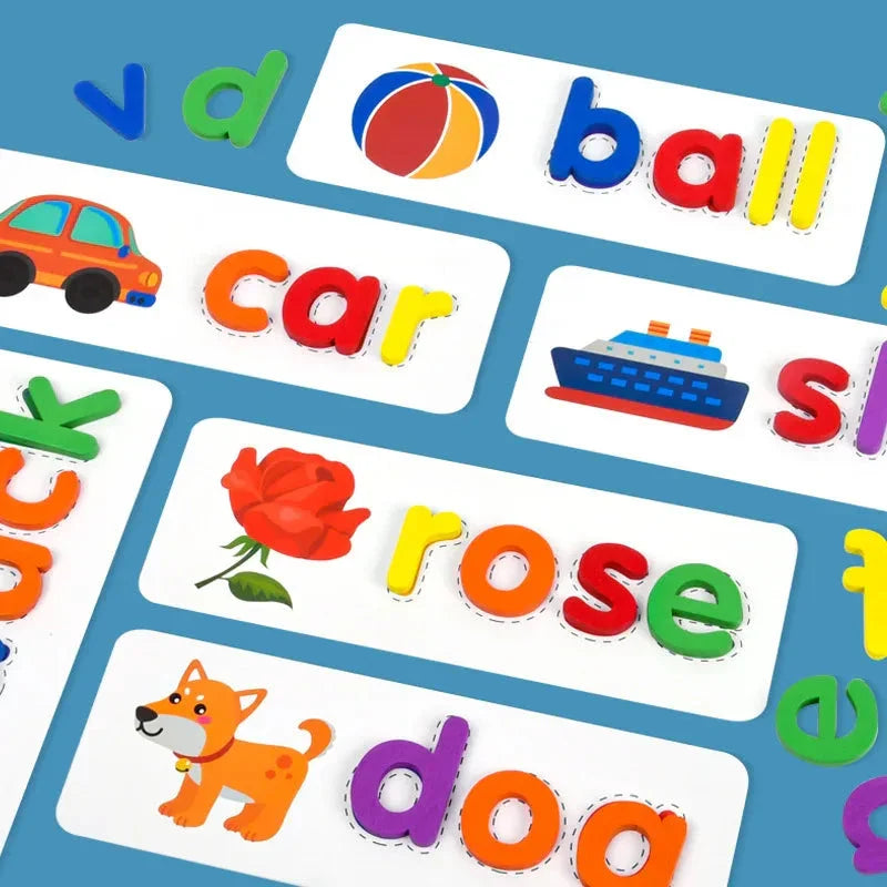 Montessori Game for Learning to Spell in English