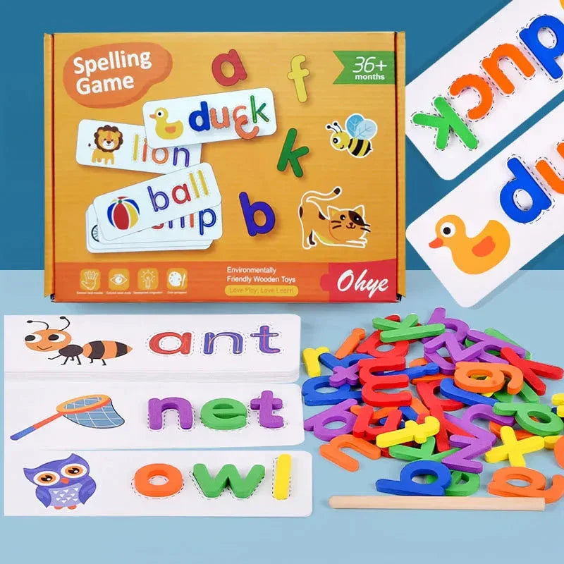 Montessori Game for Learning to Spell in English