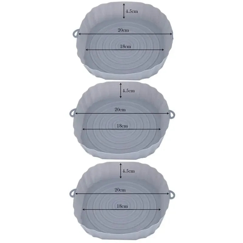 Permanent Silicone Tray Kit for Air Fryer