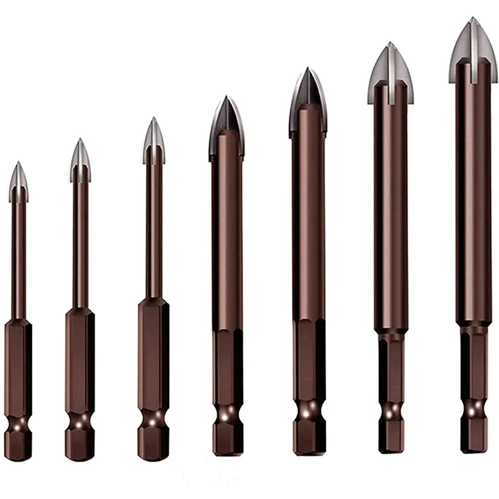 Kit of 7 Indestructible Universal Max Drill Bits