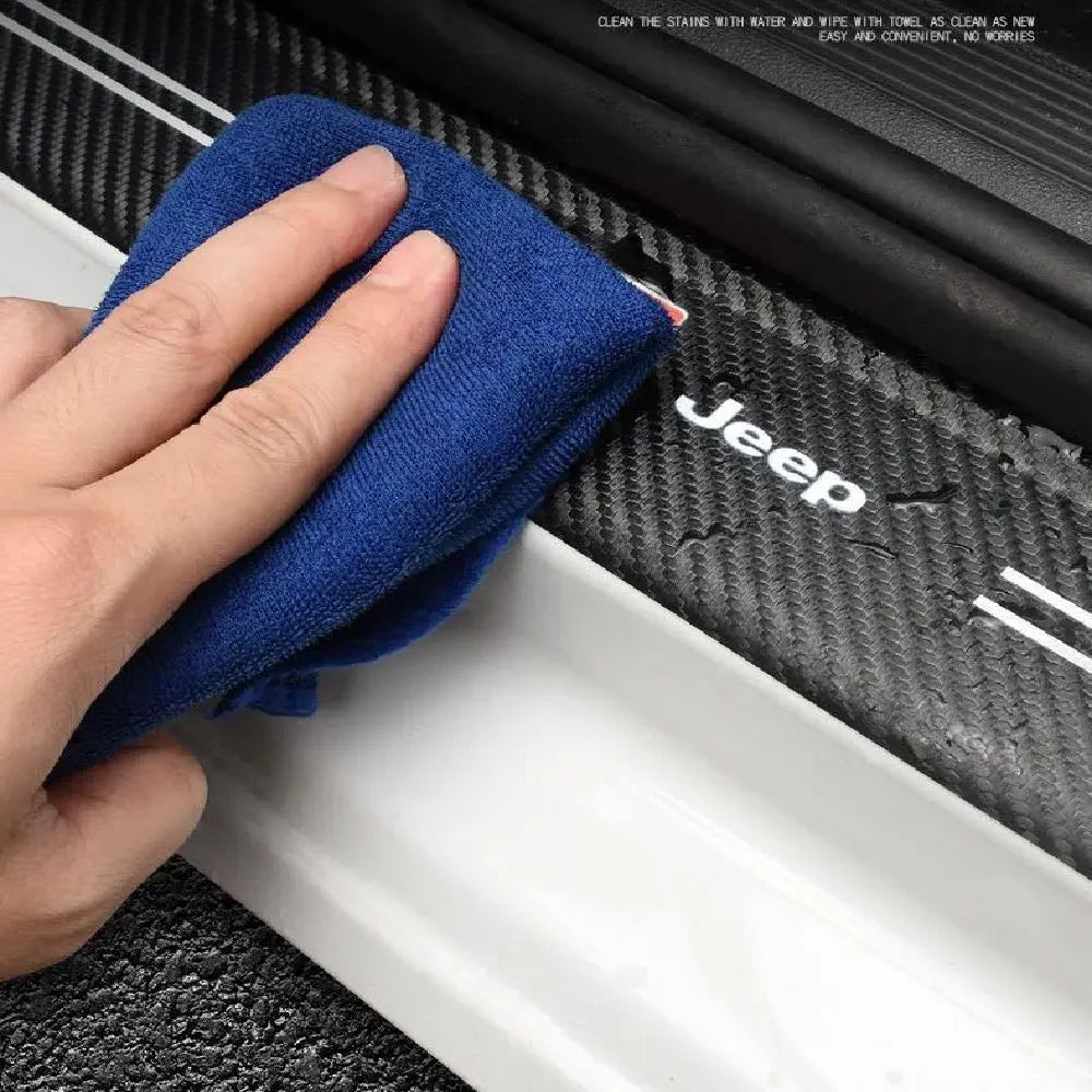 Car Door Sill Carbon Adhesive Kit