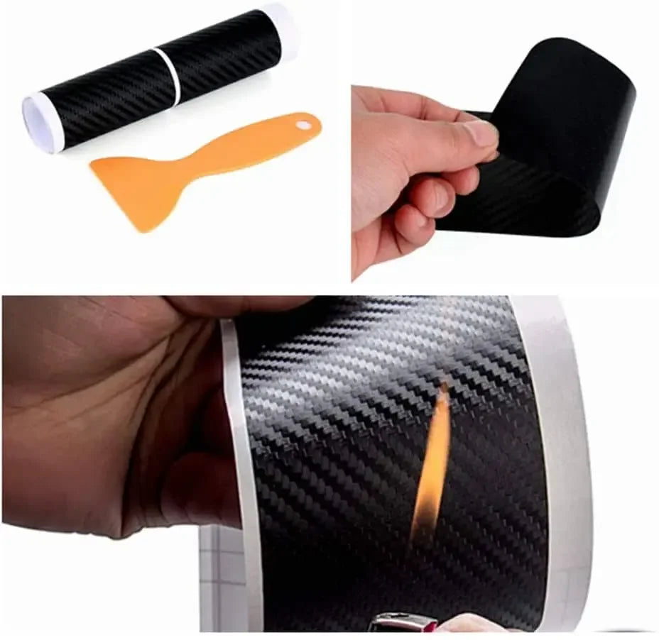 Car Door Sill Carbon Adhesive Kit