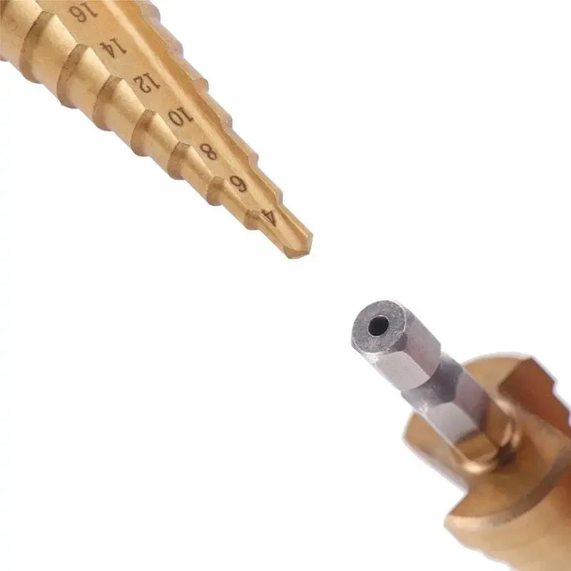Complete Set of 6 Titanium Step Drill Bits