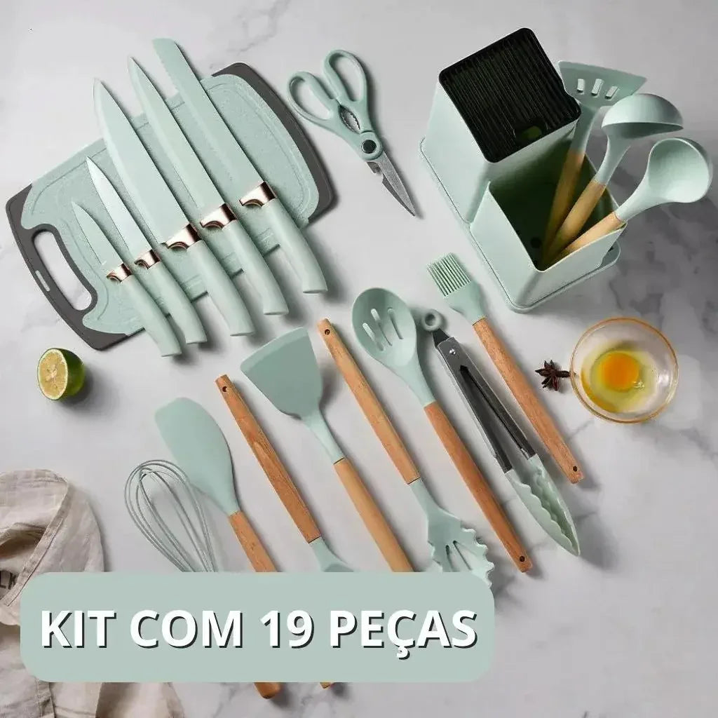 Complete Kitchen Utensil Set 19 Pieces