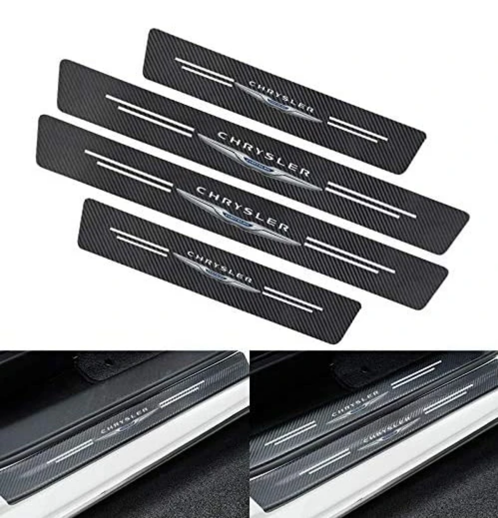 Car Door Sill Carbon Sticker Kit