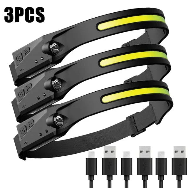 Rechargeable USB Headlamp - Buy 2 Get 3