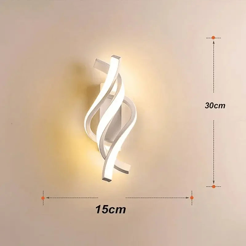 Modern Spiral LED Wall Sconce