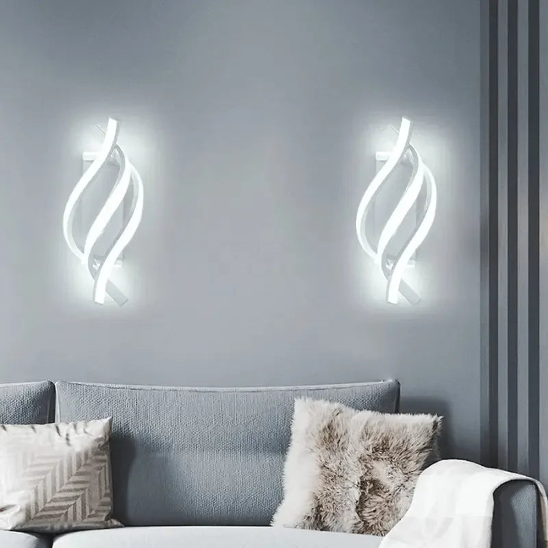 Modern Spiral LED Wall Sconce