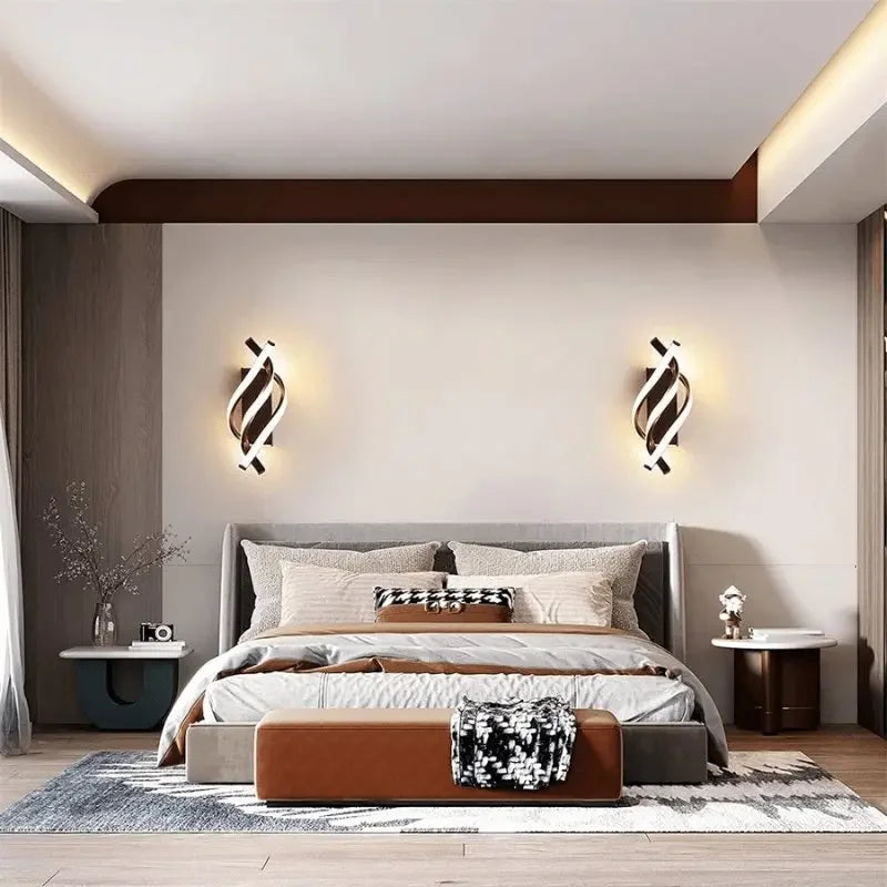 Modern Spiral LED Wall Sconce