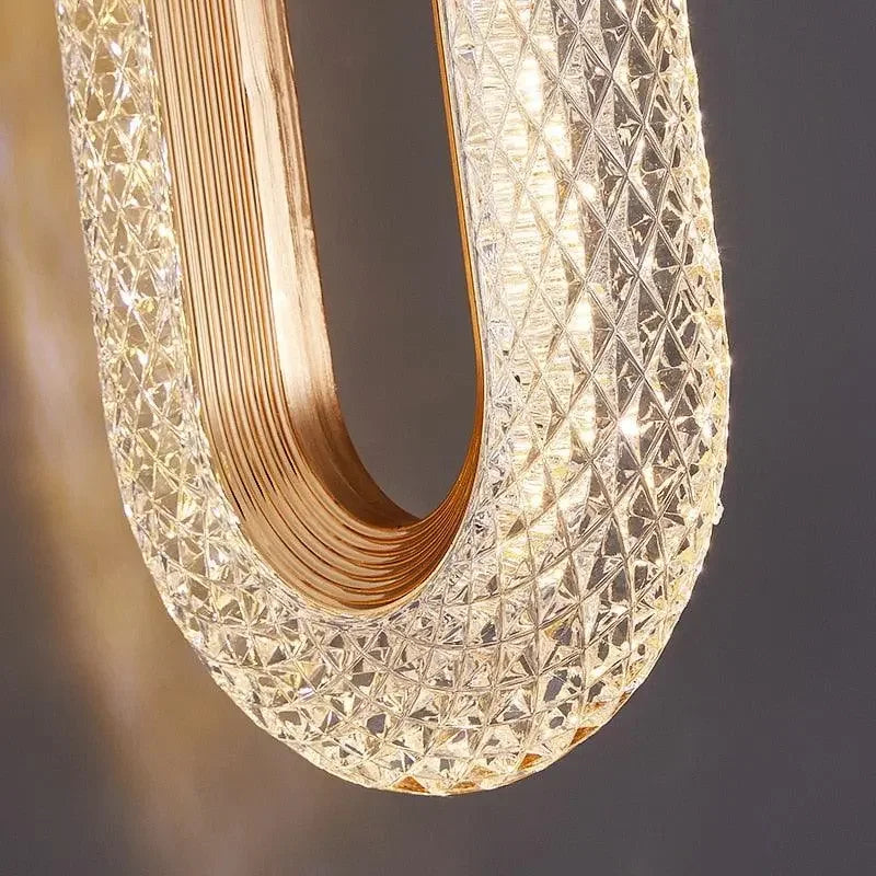 Elegant Crystal Vintage Oval Pendant