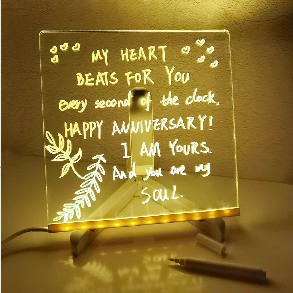 Drawing and Note Board with Erasable Ink