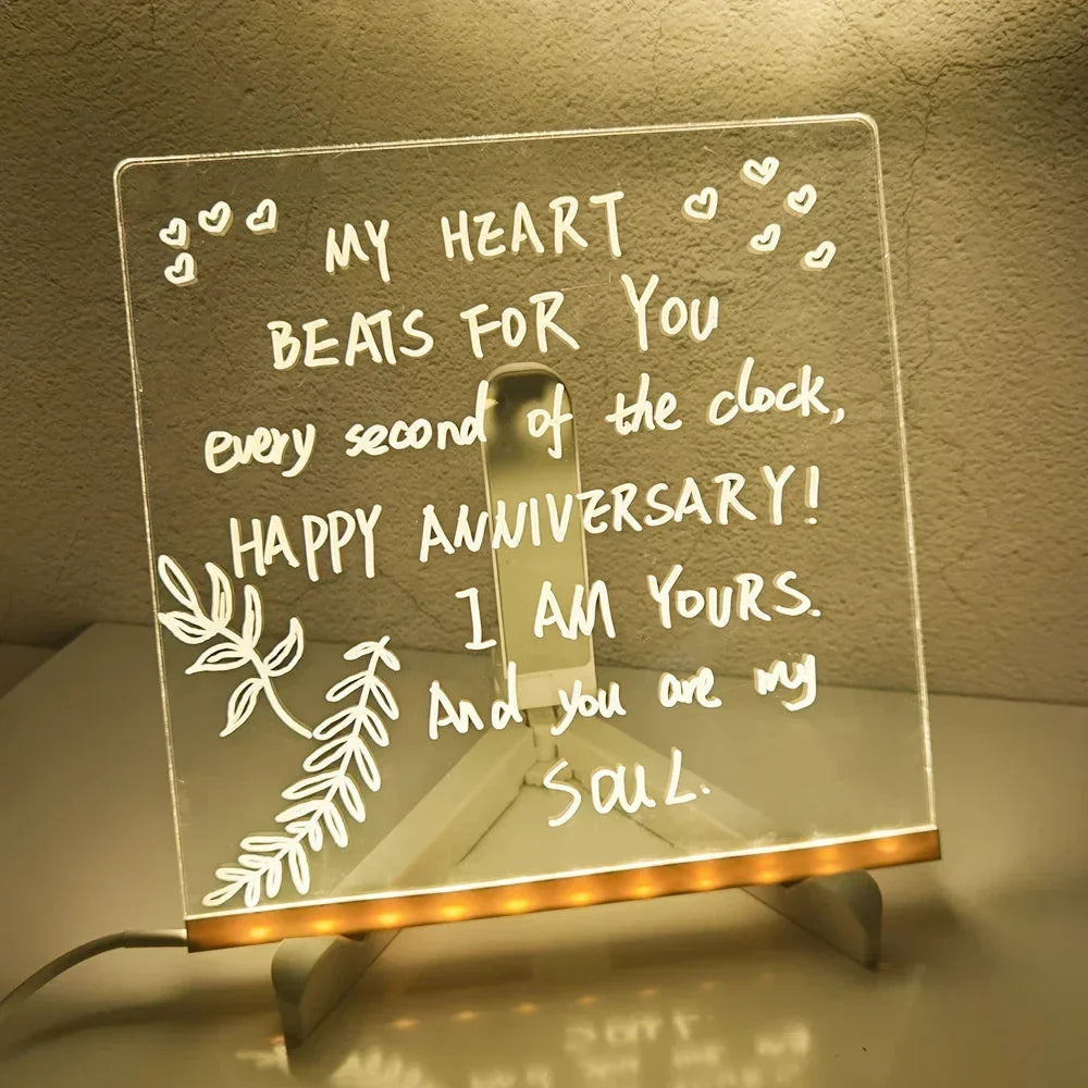 Drawing and Note Board with Erasable Ink
