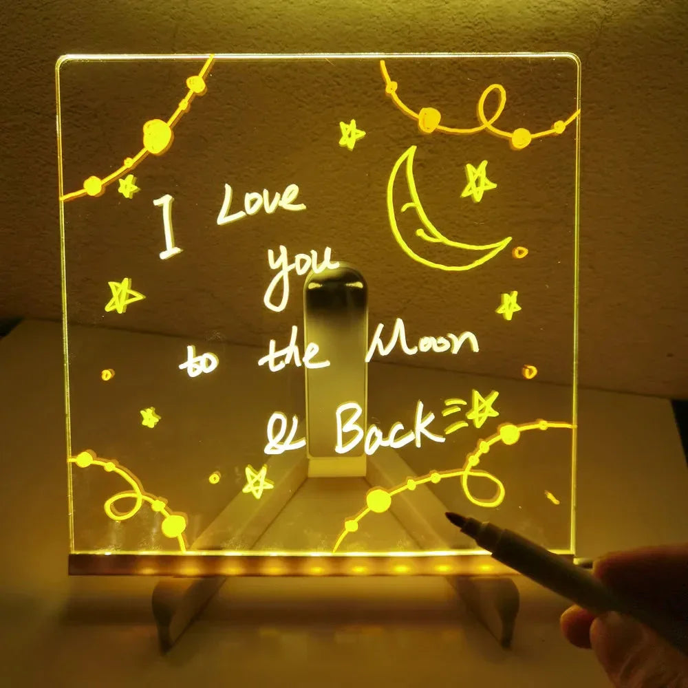 Drawing and Note Board with Erasable Ink