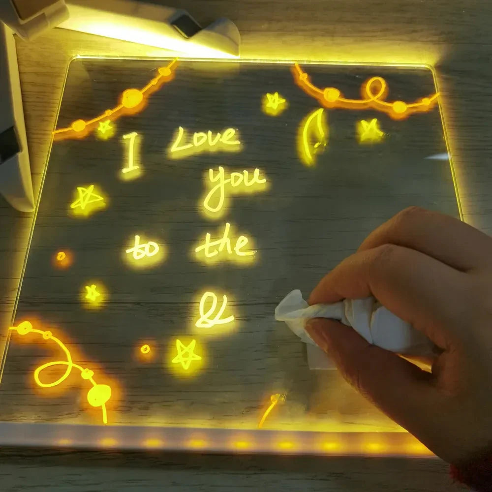 Drawing and Note Board with Erasable Ink