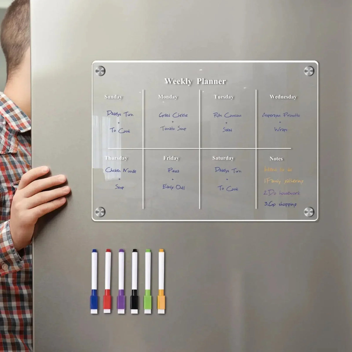 Acrylic Weekly Planning Board - Thinks Smart