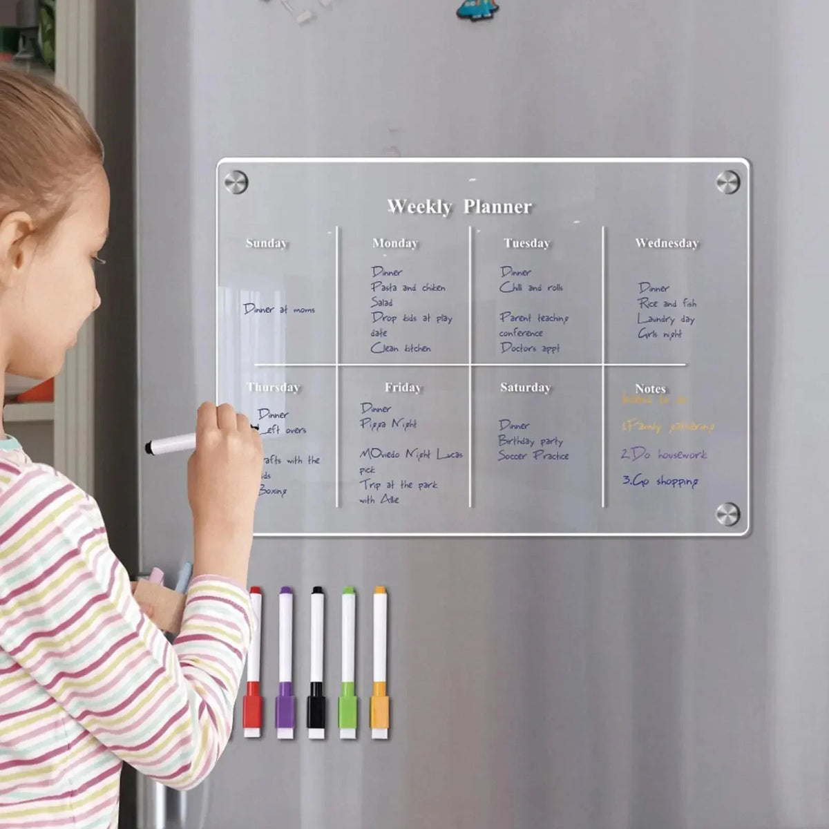 Acrylic Weekly Planning Board - Thinks Smart