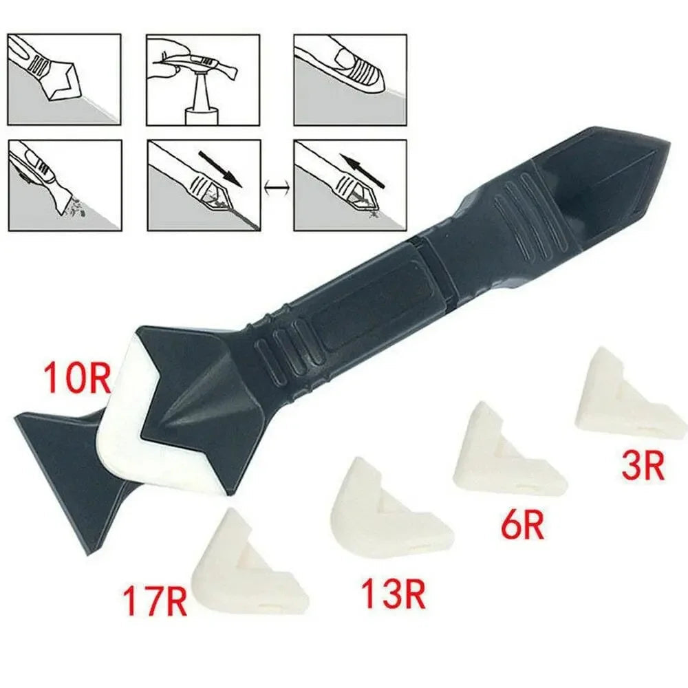 3-in-1 Thind Silicone Scraper, Sealant, and Grout Remover