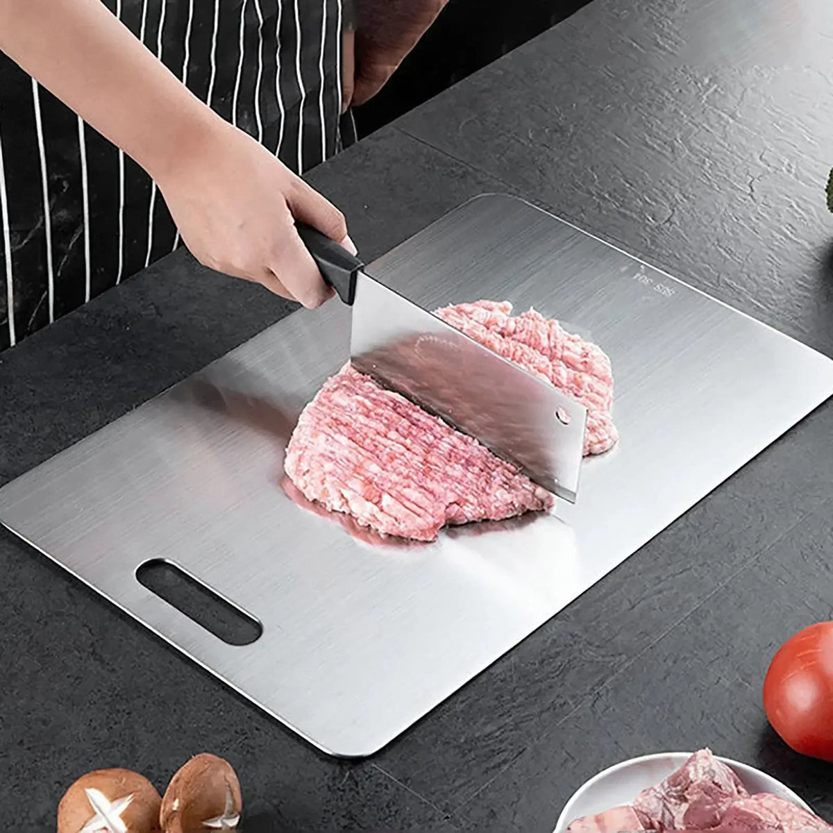 Antibacterial Stainless Steel Cutting Board